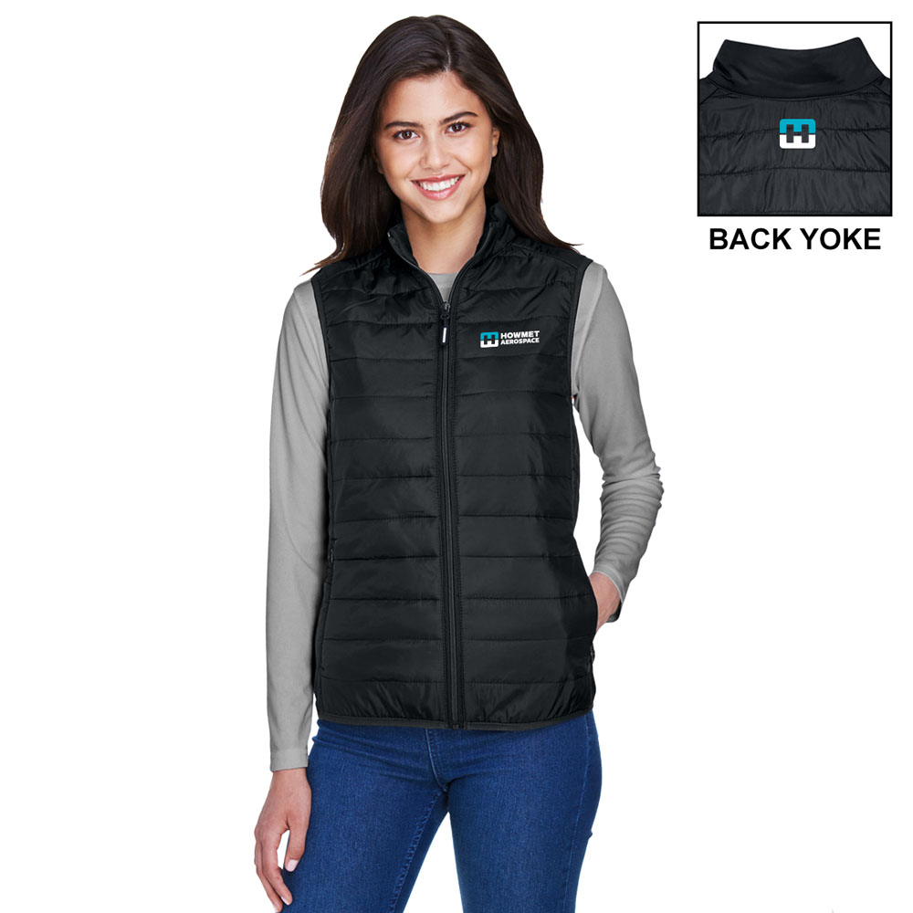 CORE 365 PREVAIL PACKABLE PUFFER VEST - LADIES