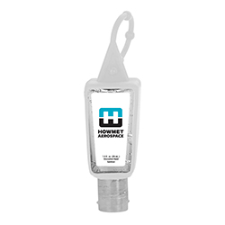 1 OZ CLEAR SANITIZER IN BOTTLE WITH SLEEVE