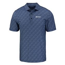 C&B ECO PEBBLE PRINT STRETCH RECYCLED POLO